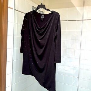 Clara Sun Woo Black with Sparkle details Tunic